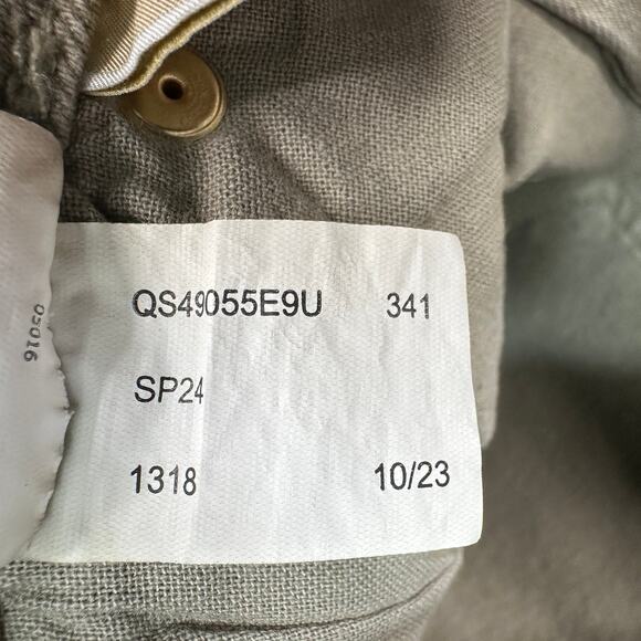 Michael Kors Chino Pants WMNS 10 Olive Green Straight Leg High Rise QS49055E9U - Picture 8 of 16